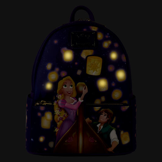 LOUNGEFLY | DISNEY Tangled Rapunzel Lantern Light Up Mini Backpack