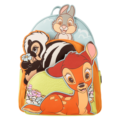 LOUNGEFLY | DISNEY Bambi & Friends Triple Pocket Mini Backpack