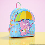 LOUNGEFLY | CARE BEARS Cheer Bear & Share Bear Rainbow Umbrella Mini Backpack