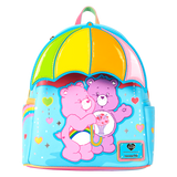 LOUNGEFLY | CARE BEARS Cheer Bear & Share Bear Rainbow Umbrella Mini Backpack