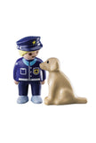 PLAYMOBIL 1.2.3 - Police Officer with Dog - 70408