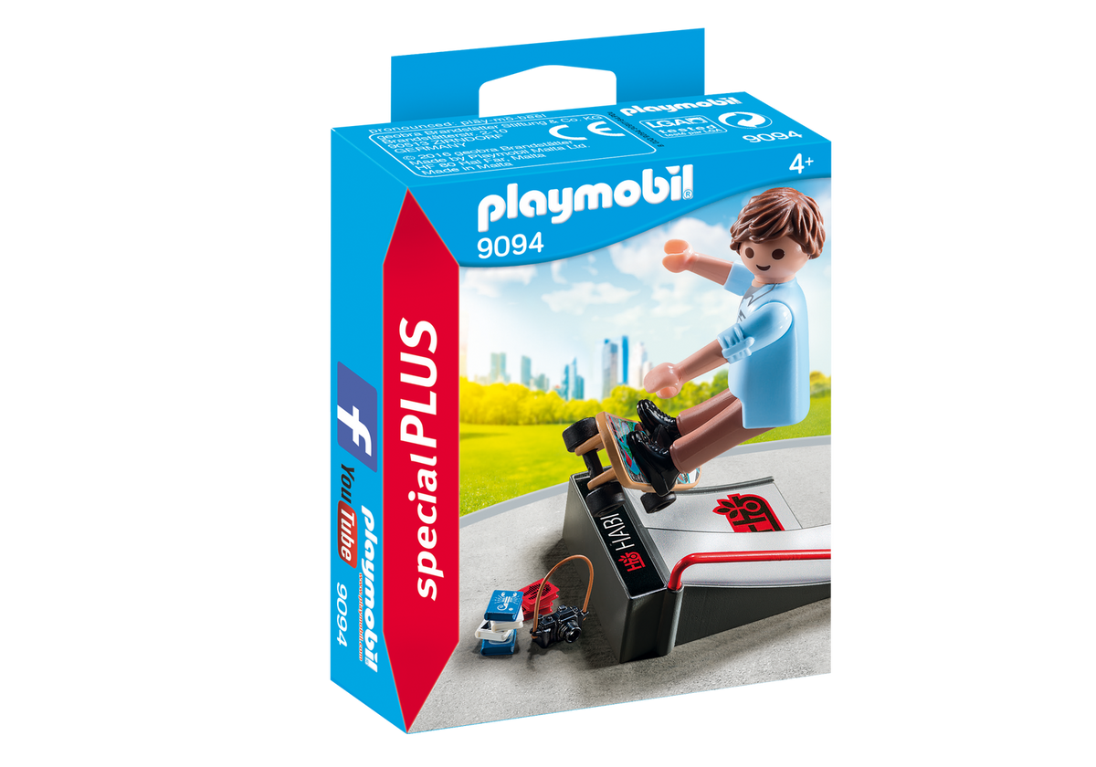PLAYMOBIL Special PLUS Skateboarder with Ramp - 9094