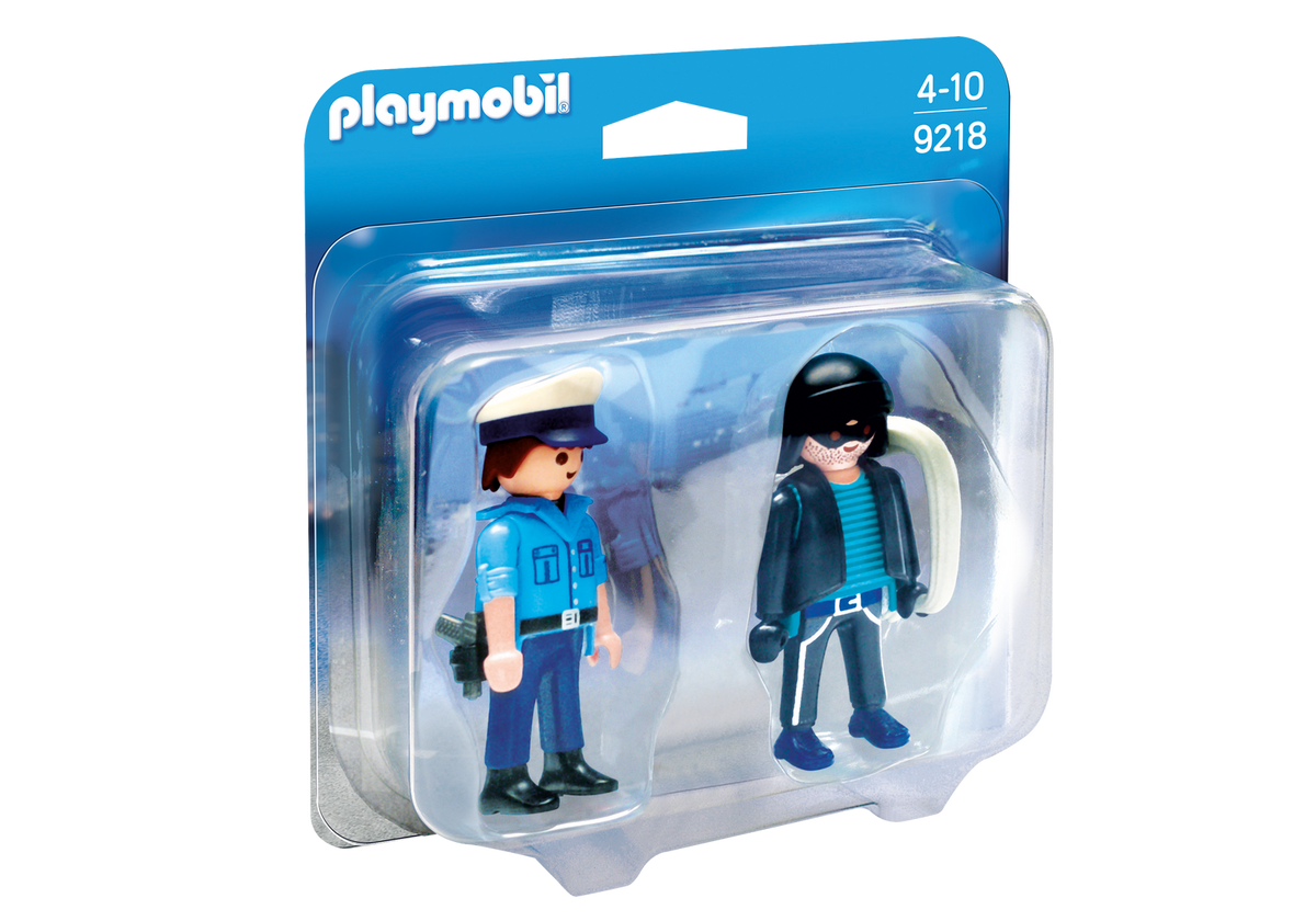 PLAYMOBIL City ACTION Policeman and Burglar Duo Pack - 9218