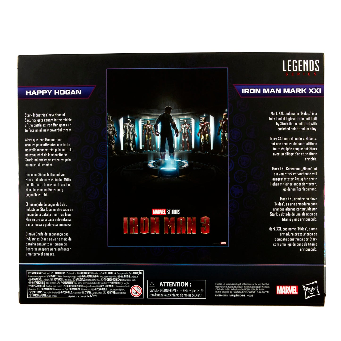 Hasbro Marvel Legends Series 6-inch Happy Hogan and Iron Man Mark 21