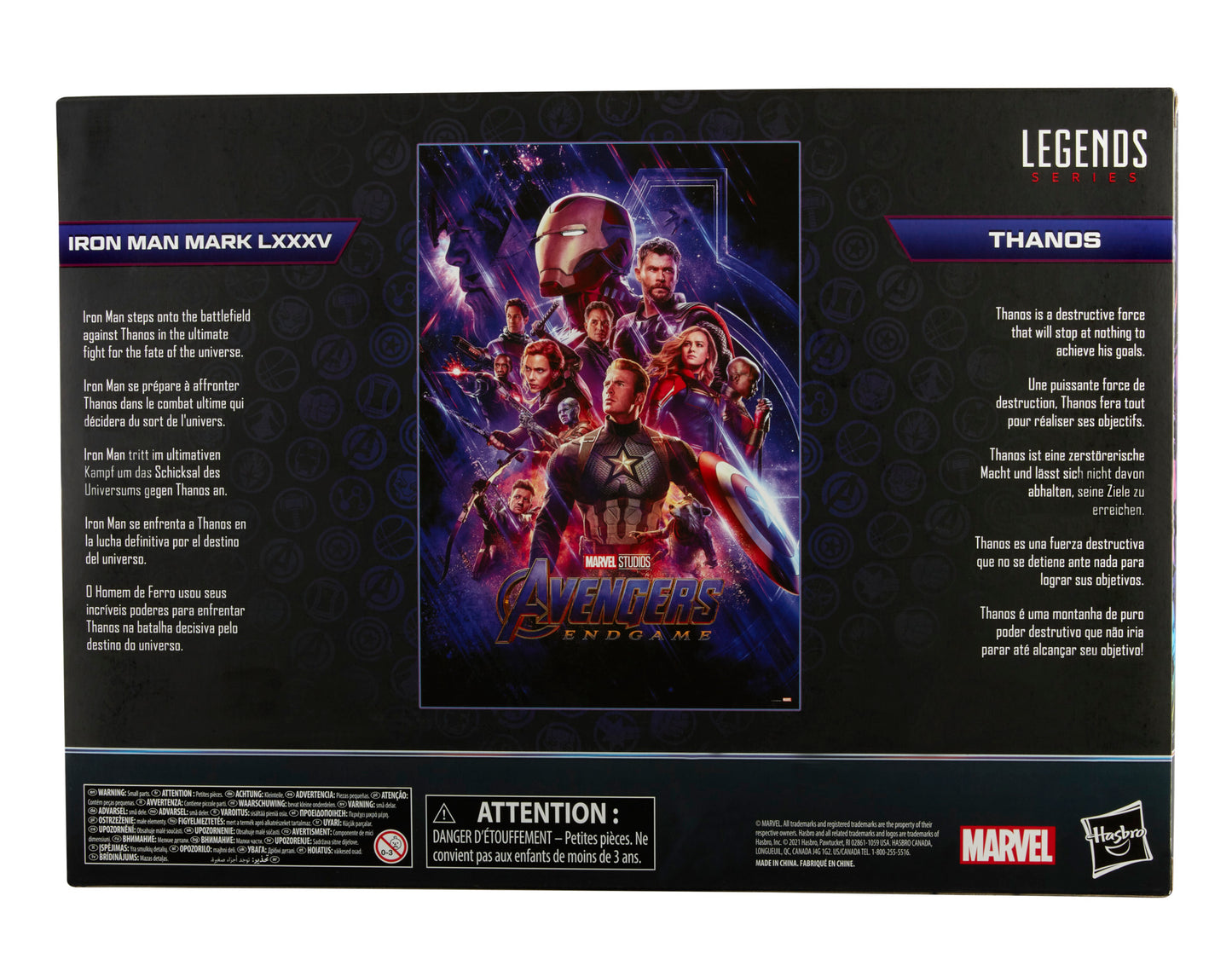 Hasbro Marvel Legends Series 6-inch Iron Man Mark 85 vs. Thanos
