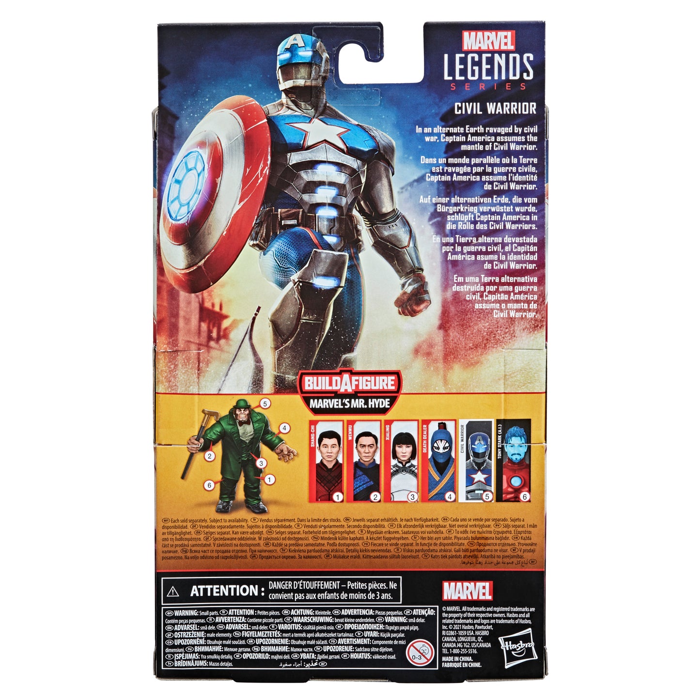 Hasbro Marvel Legends Series 6-inch Civil Warrior With Shield