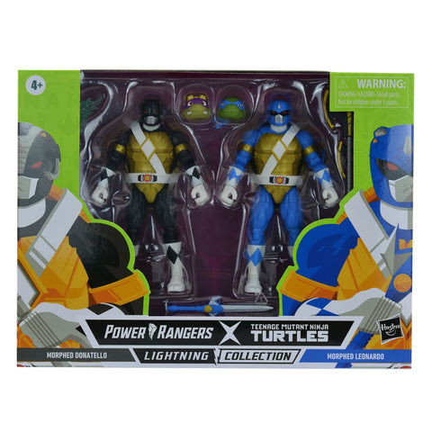 Power Rangers X Teenage Mutant Ninja Turtles Lightning Collection Morphed Donatello and Morphed Leonardo
