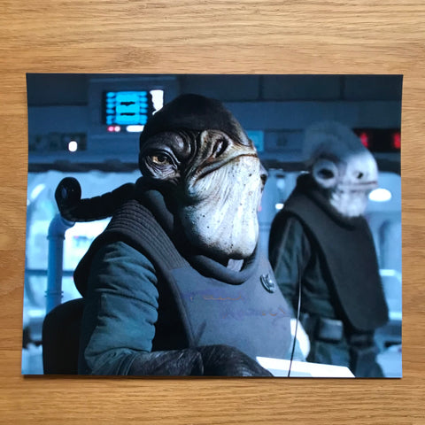 PAUL KASEY AS ADMIRAL RADDUS 8X10 AUTOGRAPHED