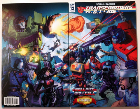 TRANSFORMERS VS G.I. JOE #13 ROLL OUT ROLL CALL VARIANT COVER CONVENTION EXCLUSIVE
