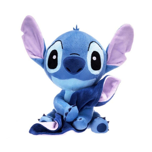 Disney Stitch Plush with Blankie 22cm Soft Toy - Lilo & Stitch