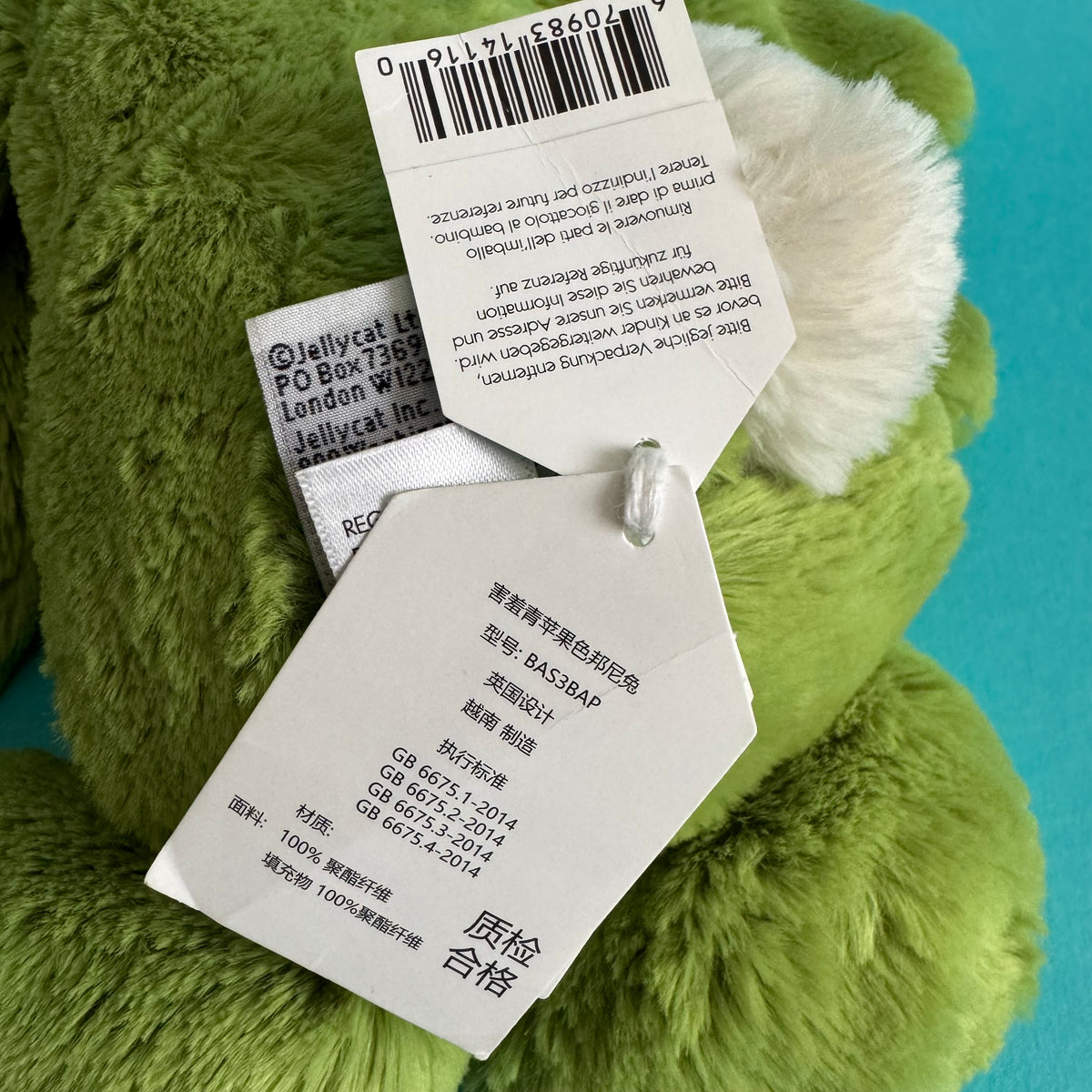 JELLYCAT Bashful Apple Bunny RETIRED