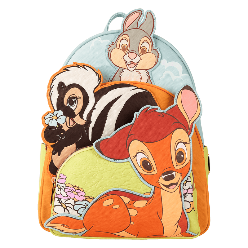 LOUNGEFLY | DISNEY Bambi & Friends Triple Pocket Mini Backpack