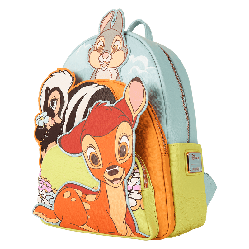 LOUNGEFLY | DISNEY Bambi & Friends Triple Pocket Mini Backpack