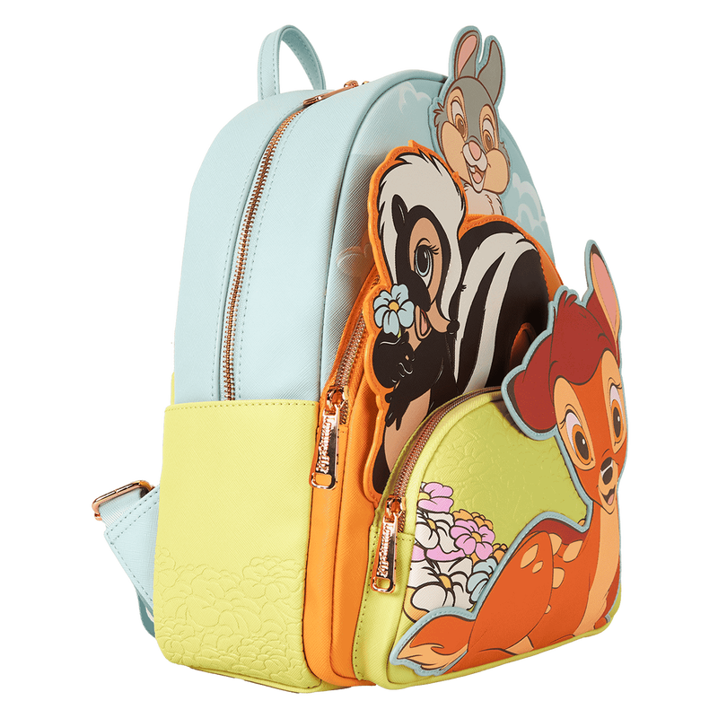 LOUNGEFLY | DISNEY Bambi & Friends Triple Pocket Mini Backpack