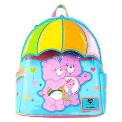 LOUNGEFLY | CARE BEARS Cheer Bear & Share Bear Rainbow Umbrella Mini Backpack