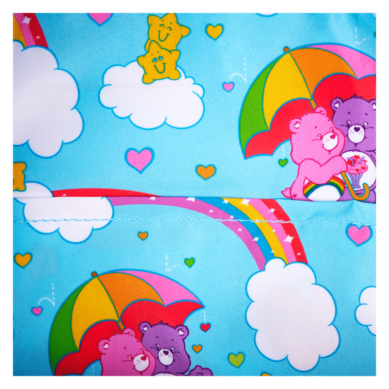 LOUNGEFLY | CARE BEARS Cheer Bear & Share Bear Rainbow Umbrella Mini Backpack