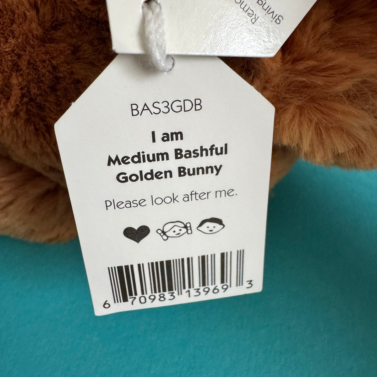 JELLYCAT Bashful Golden Bunny RETIRED