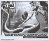 VITRUVIAN H.A.C.K.S. UNDEAD WARRIOR VS RINGNECK GORGON - CONVENTION EXCLUSIVE