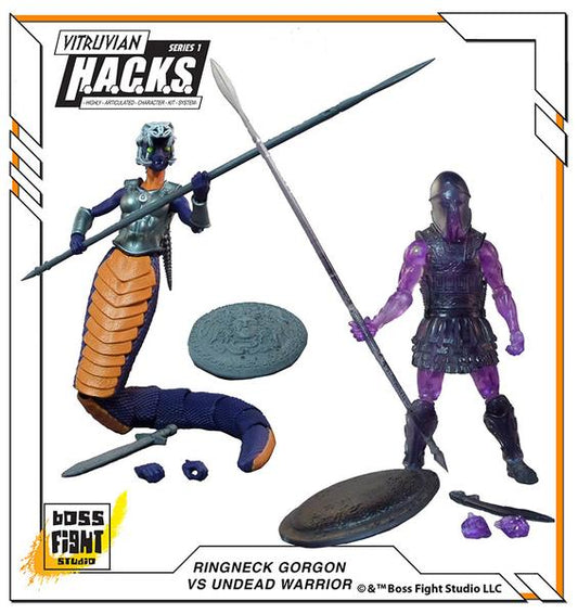 VITRUVIAN H.A.C.K.S. UNDEAD WARRIOR VS RINGNECK GORGON - CONVENTION EXCLUSIVE
