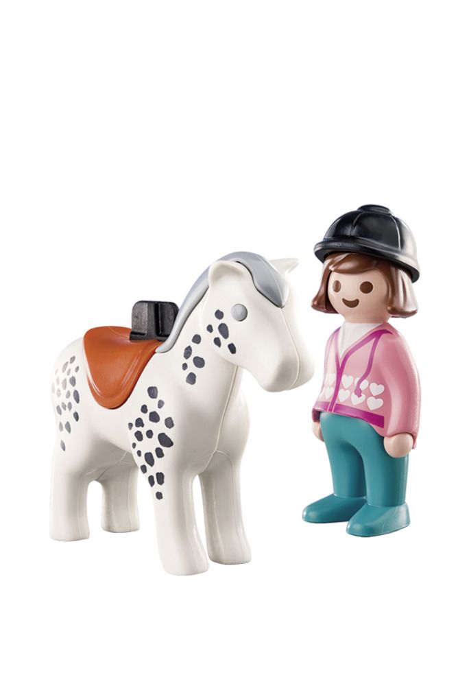 PLAYMOBIL 1.2.3 - Rider with Horse - 70404