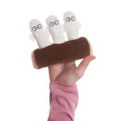 Moomins - Hattifatteners on Log Finger Puppets