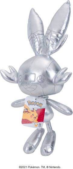 Pokemon 25th Celebration 8" Silver Scorbunny Plush