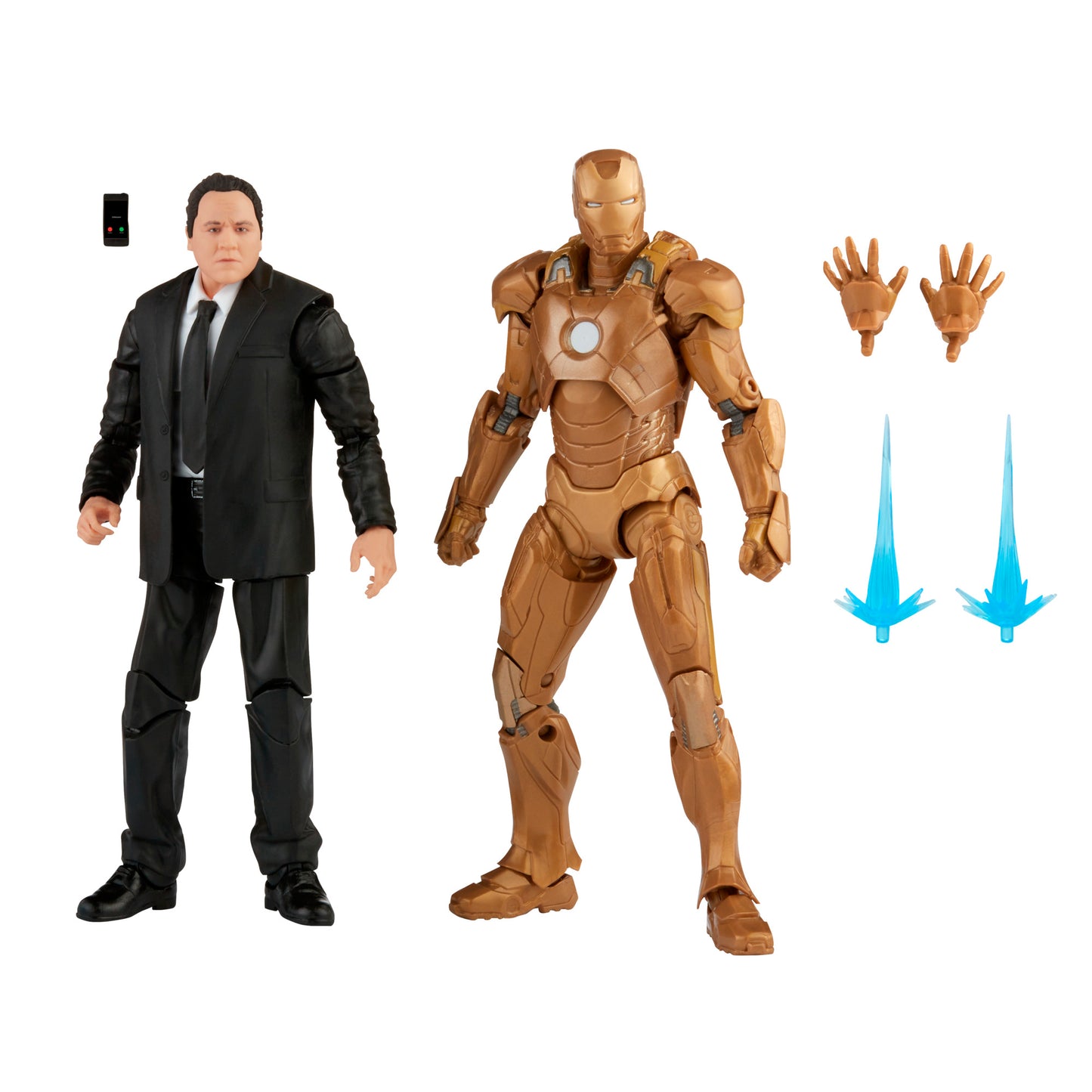 Hasbro Marvel Legends Series 6-inch Happy Hogan and Iron Man Mark 21