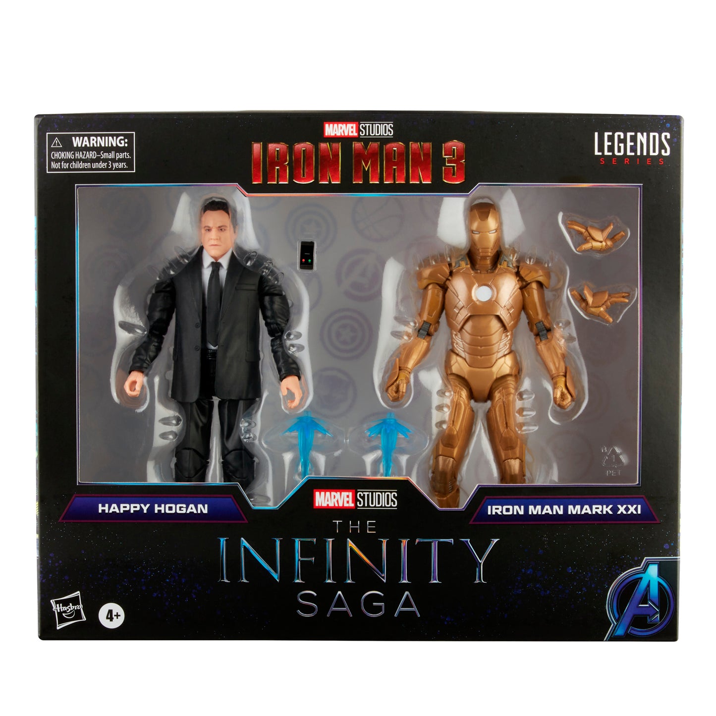 Hasbro Marvel Legends Series 6-inch Happy Hogan and Iron Man Mark 21