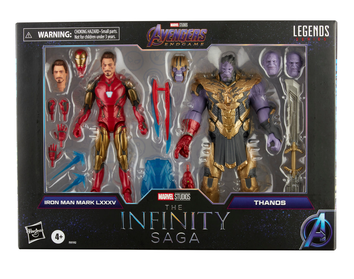 Hasbro Marvel Legends Series 6-inch Iron Man Mark 85 vs. Thanos