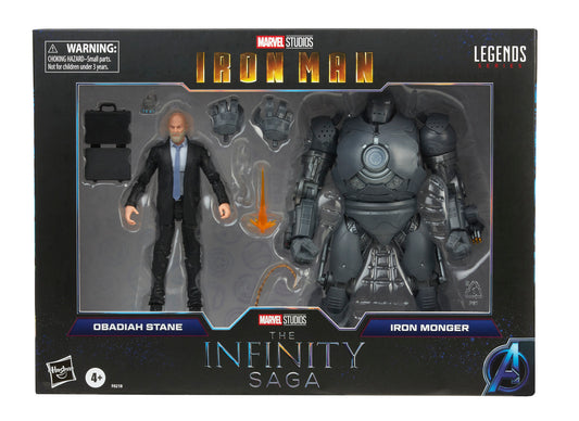 Hasbro Marvel Legends Series 6-Inch Obadiah Stane and Iron Monger