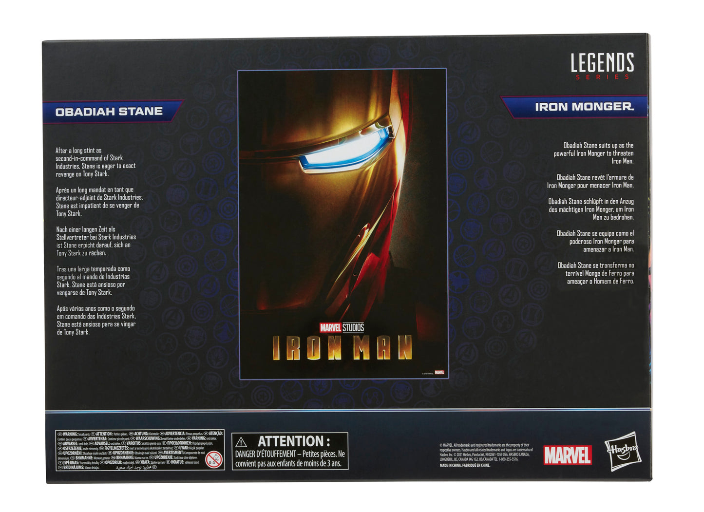 Hasbro Marvel Legends Series 6-Inch Obadiah Stane and Iron Monger