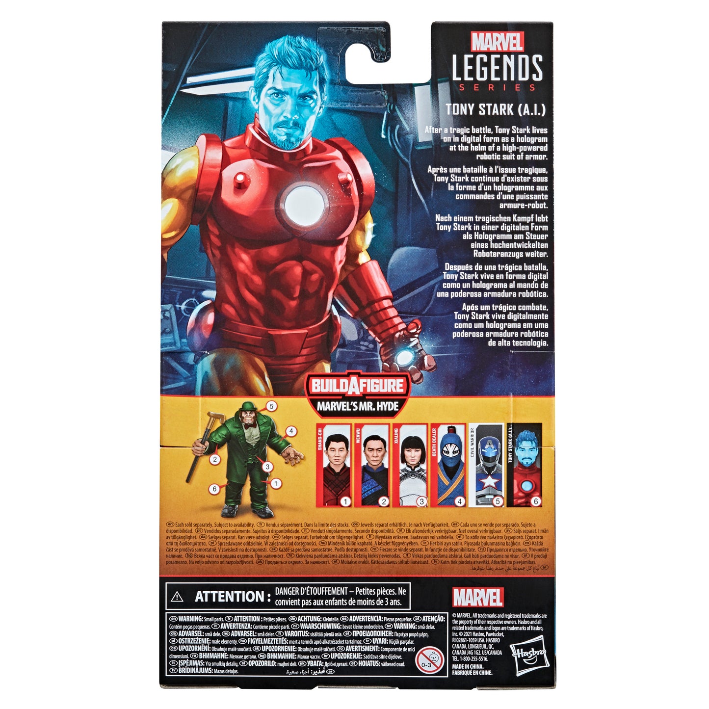 Hasbro Marvel Legends Series 6-inch Tony Stark (A.I.) Figure