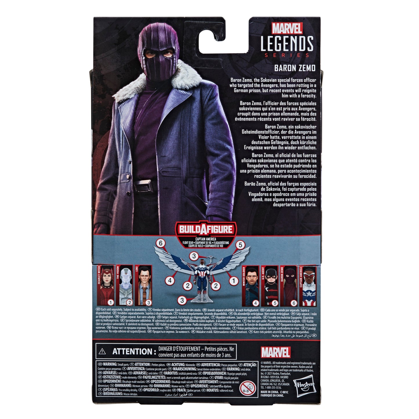 Hasbro Marvel Legends Series Avengers 6-inch Baron Zemo