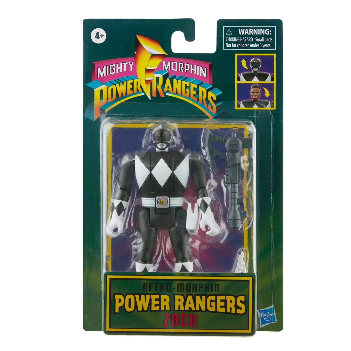 Power Rangers Retro-Morphin Black Ranger Zack