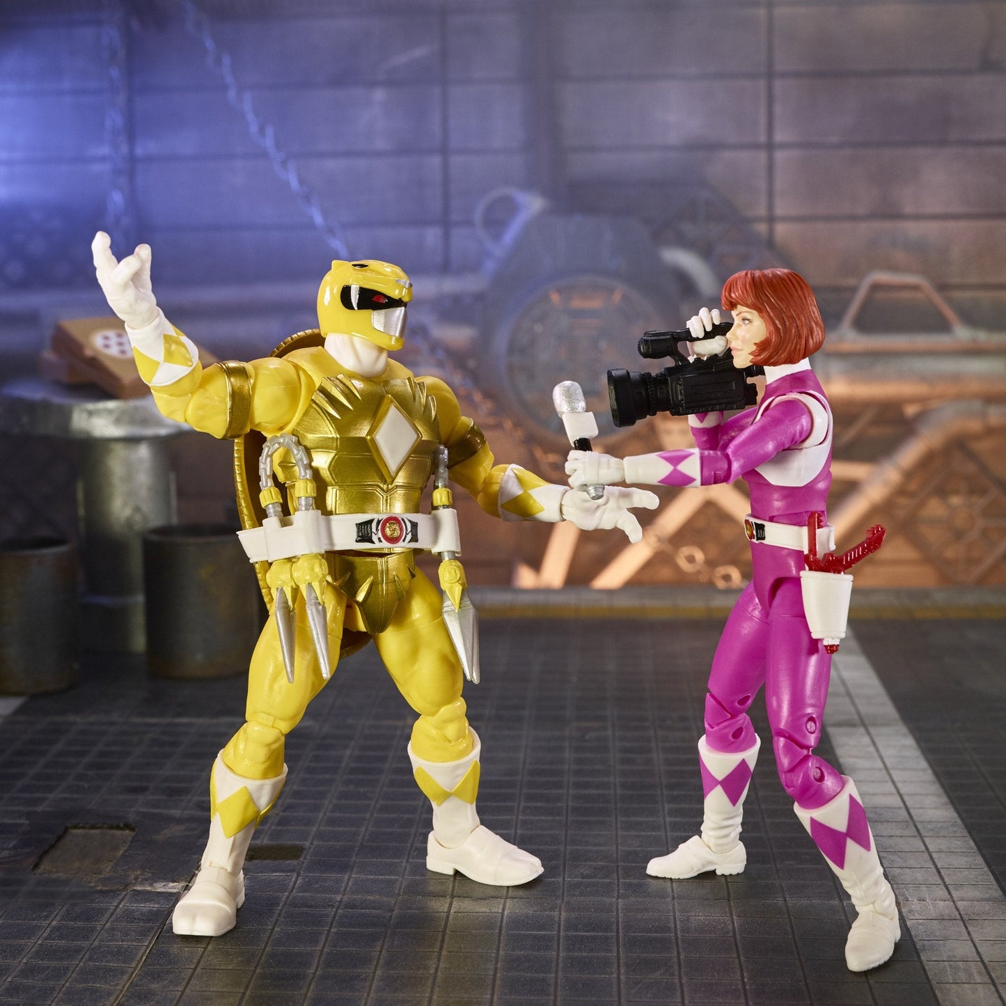 Power Rangers X Teenage Mutant Ninja Turtles Lightning Collection Morphed Michelangelo and Morphed April O’Neil
