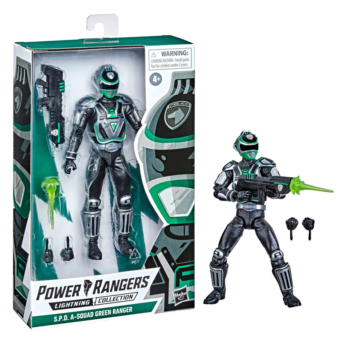 Power Rangers Lightning Collection S.P.D. A-Squad Green Ranger Figure (Crushed Box)