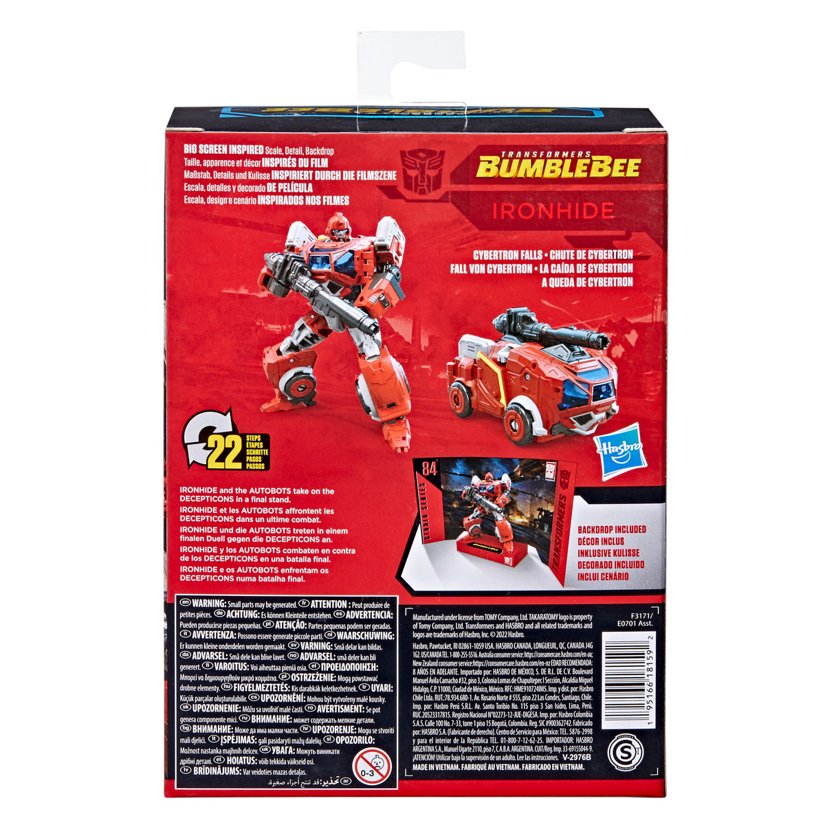 Transformers Studio Series 84 Deluxe Transformers: Bumblebee Ironhide