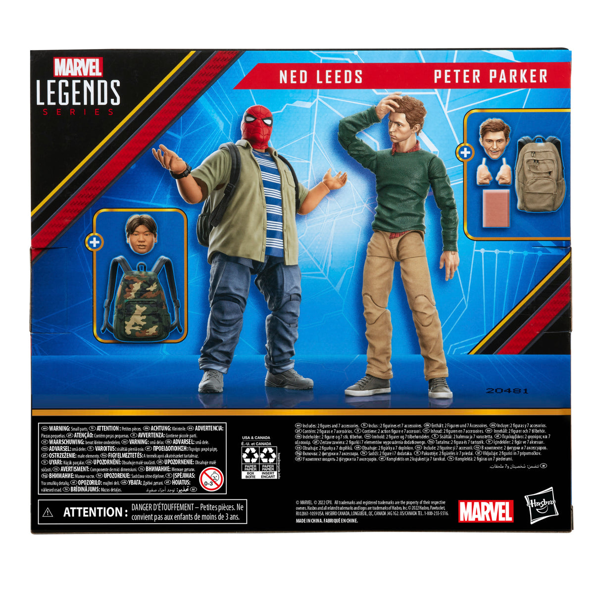 Marvel Legends Series 60th Anniversary Peter Parker and Ned Leeds 2-Pack