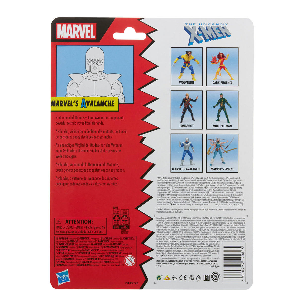 Marvel Legends Series Classic Marvel’s Avalanche - PRE-ORDER