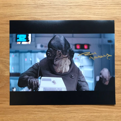 PAUL KASEY AS ADMIRAL RADDUS 8X10 AUTOGRAPHED