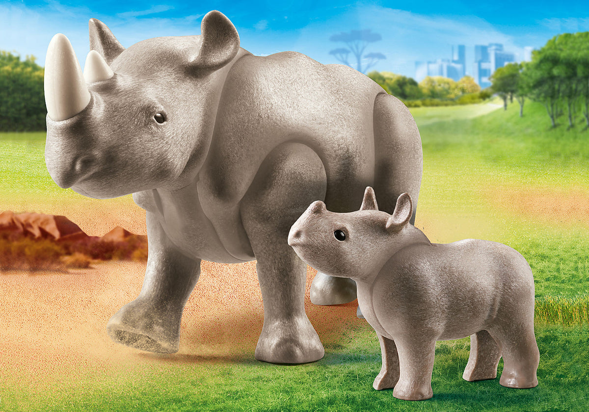 PLAYMOBIL Rhino with Calf - 70357