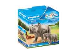 PLAYMOBIL Rhino with Calf - 70357