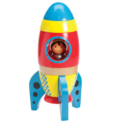 Wooden Stacking Rocket