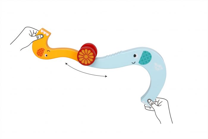 Wooden Elephant Rail Roller