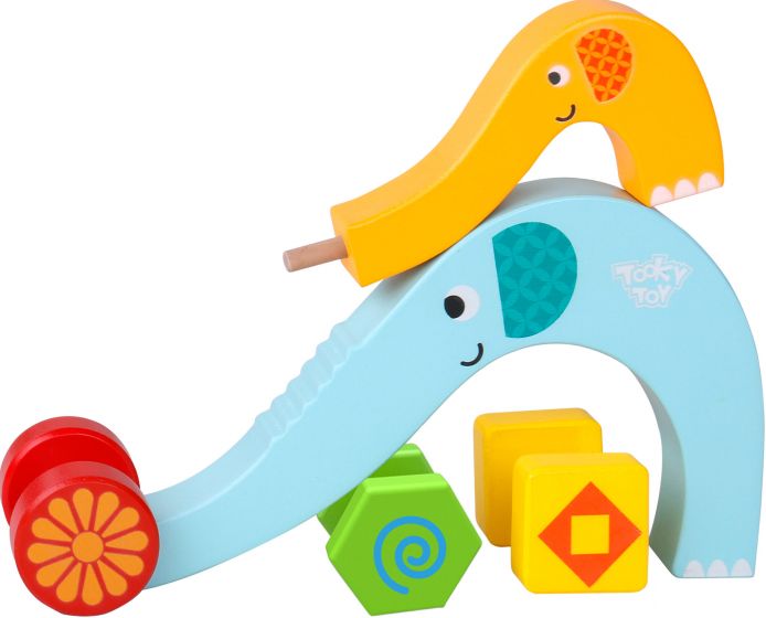 Wooden Elephant Rail Roller
