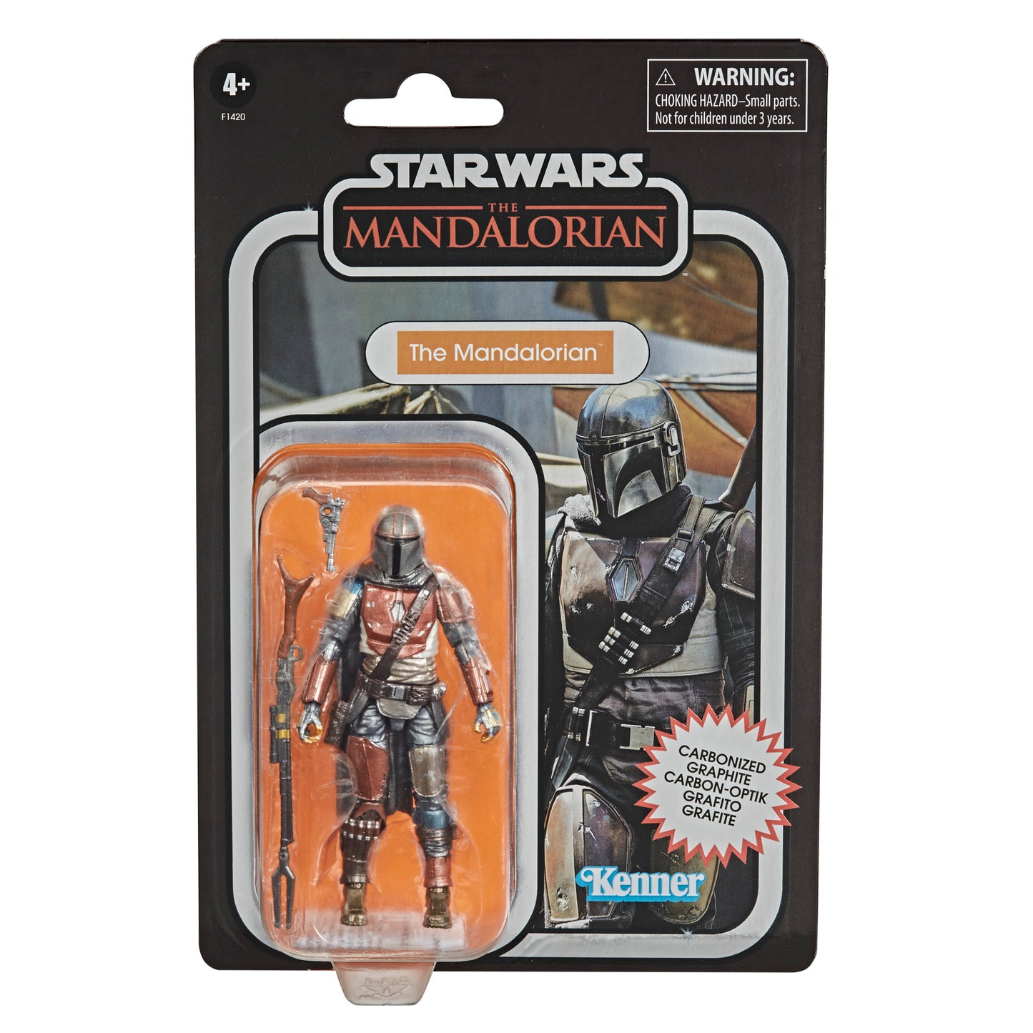 Star Wars Vintage Collection Carbon Collection Exclusive Action Figure - The Mandalorian