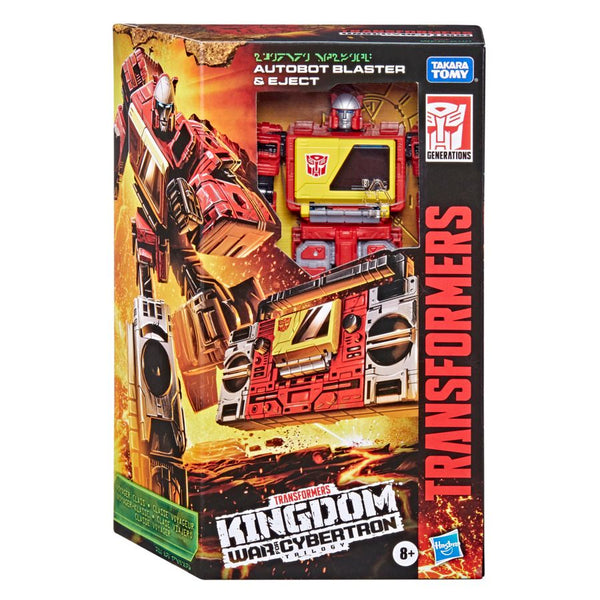 Transformers Generations War for Cybertron: Kingdom Voyager Autobot Blaster & Eject