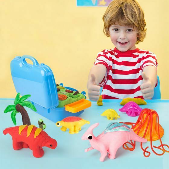 Jar Melo Super Soft Modelling Dough - Dinosaur Case